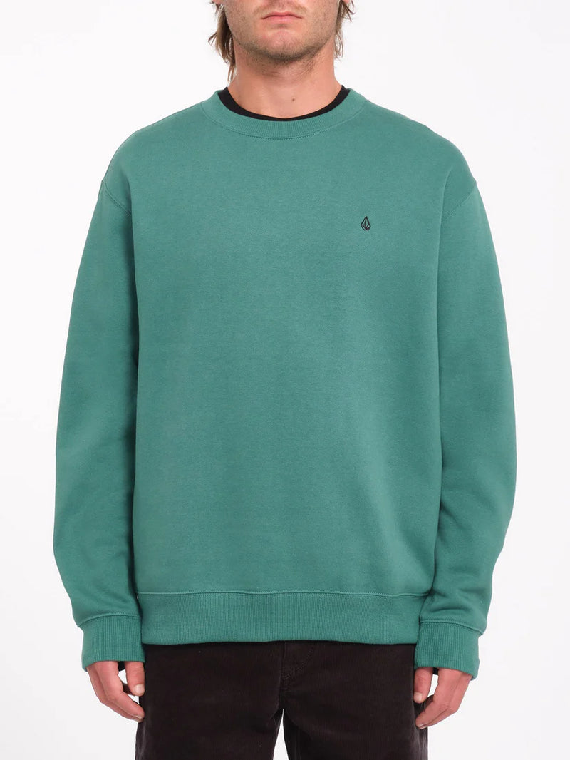 Load image into Gallery viewer, Volcom Men&#39;s Single Stone Sweatshirt Sea Green A4612402_SGN
