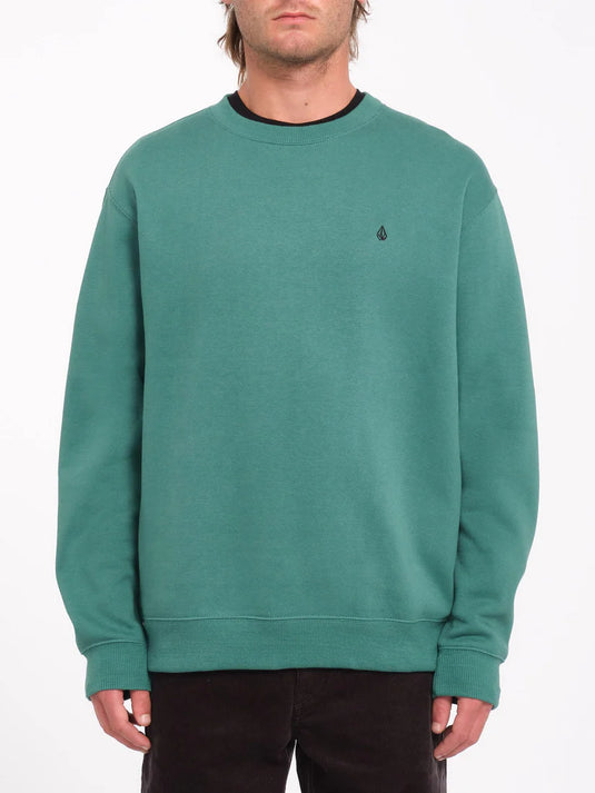 Volcom Men's Single Stone Sweatshirt Sea Green A4612402_SGN