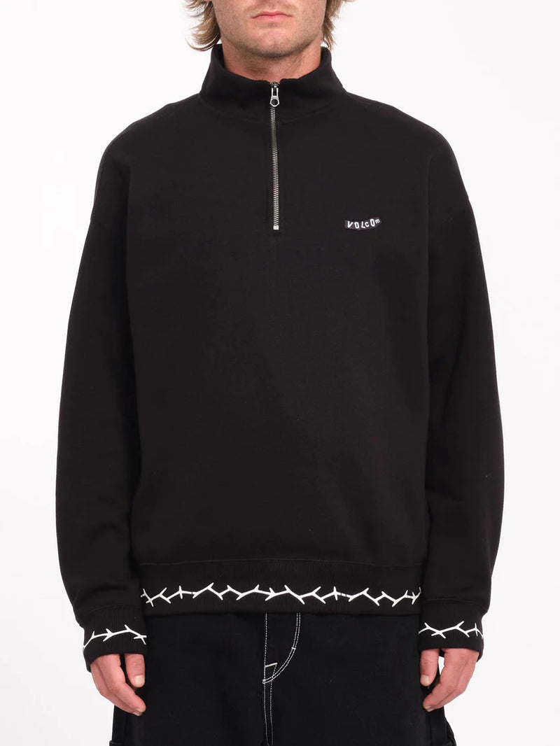 Load image into Gallery viewer, Volcom Men&#39;s Mocklov Sweatshirt Black A4632407_BLK
