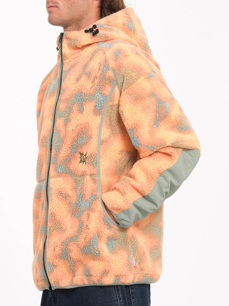 Load image into Gallery viewer, Volcom Unisex Iguchi Zip Hoodie Tigerlily A4832400_TGL
