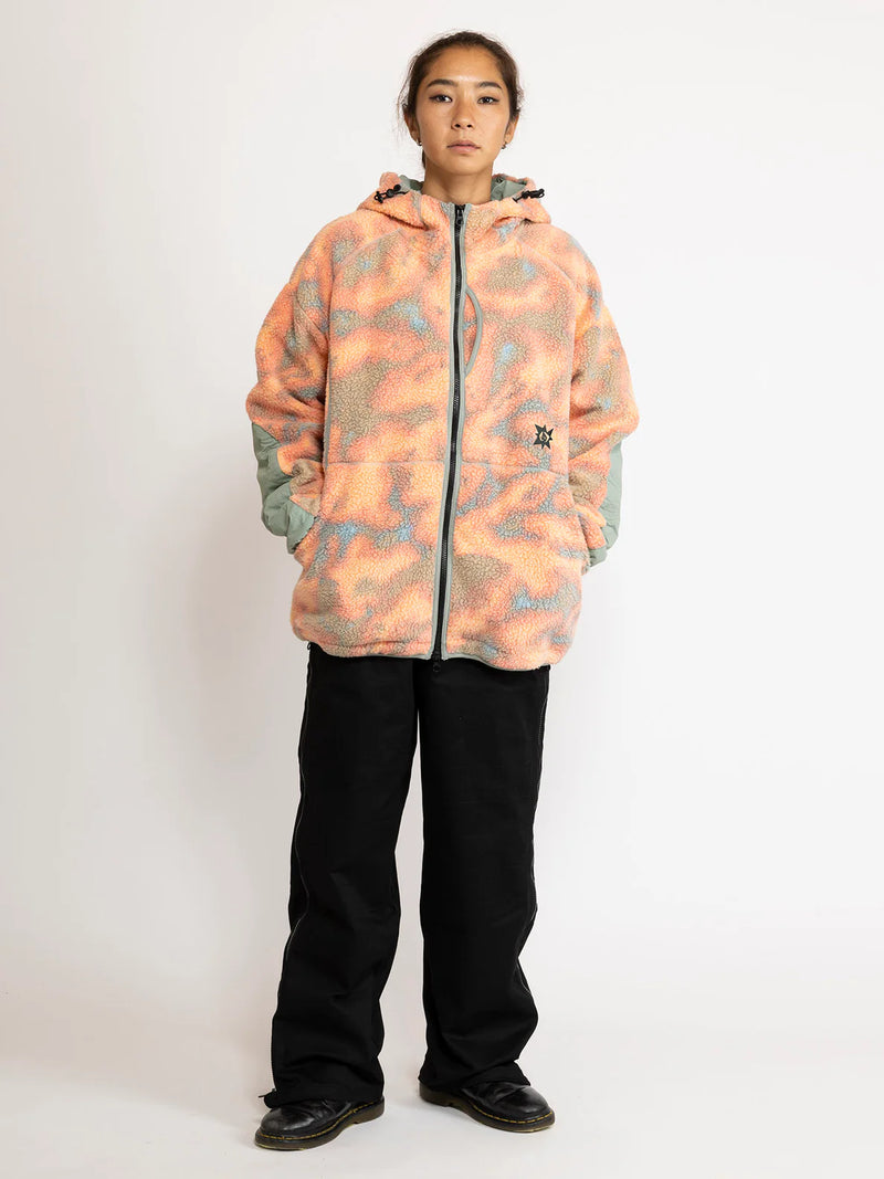 Load image into Gallery viewer, Volcom Unisex Iguchi Zip Hoodie Tigerlily A4832400_TGL
