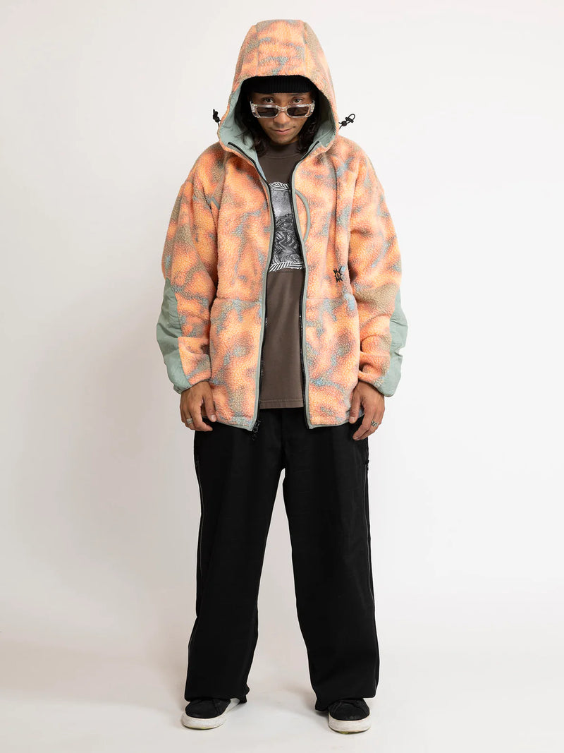 Load image into Gallery viewer, Volcom Unisex Iguchi Zip Hoodie Tigerlily A4832400_TGL
