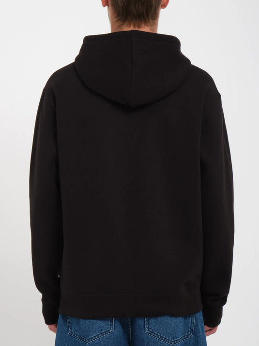 Volcom Men's Single Stone Zip Hoodie Black A4832406_BLK