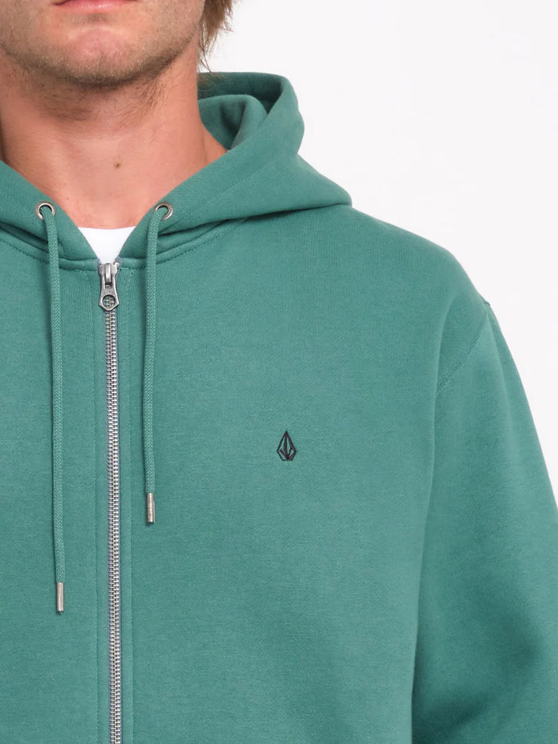 Load image into Gallery viewer, Volcom Men&#39;s Single Stone Zip Hoodie Sea Green A4832406_SGN
