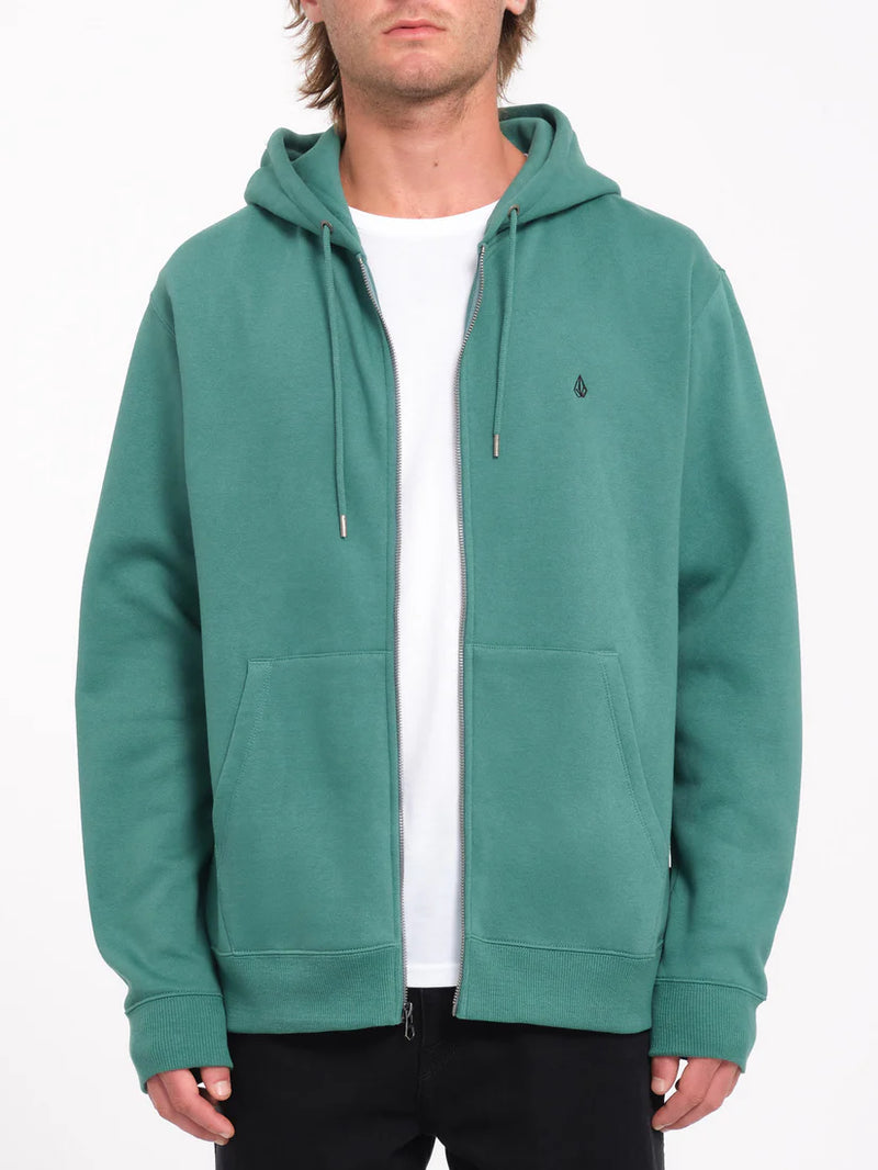 Load image into Gallery viewer, Volcom Men&#39;s Single Stone Zip Hoodie Sea Green A4832406_SGN
