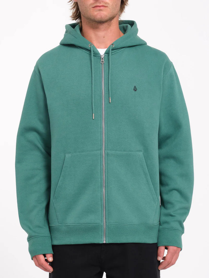 Load image into Gallery viewer, Volcom Men&#39;s Single Stone Zip Hoodie Sea Green A4832406_SGN
