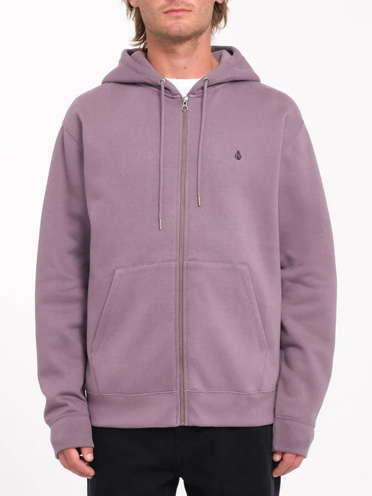 Volcom Men's Single Stone Zip Hoodie Vintage Violet A4832406_VVI