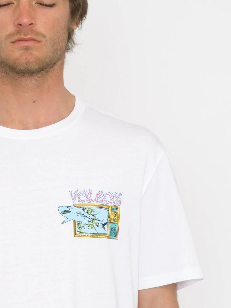 Load image into Gallery viewer, Volcom Men&#39;s Frenchsurf Classic Fit T-Shirt White A5212408_WHT
