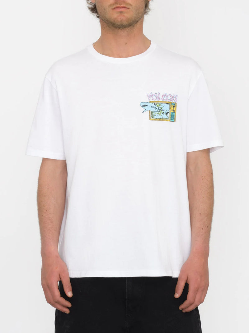 Load image into Gallery viewer, Volcom Men&#39;s Frenchsurf Classic Fit T-Shirt White A5212408_WHT
