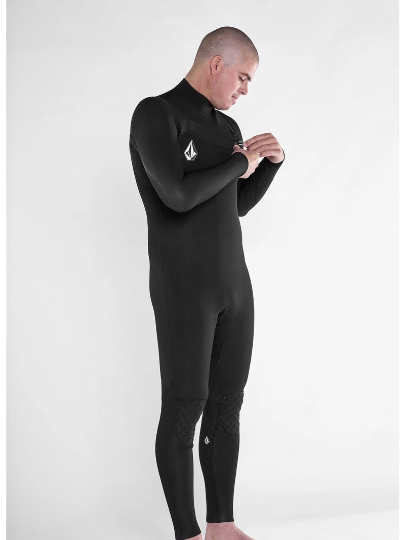 Load image into Gallery viewer, Volcom Men&#39;s Modulator 4/3mm Chest Zip Wetsuit Black A9532204_BLK
