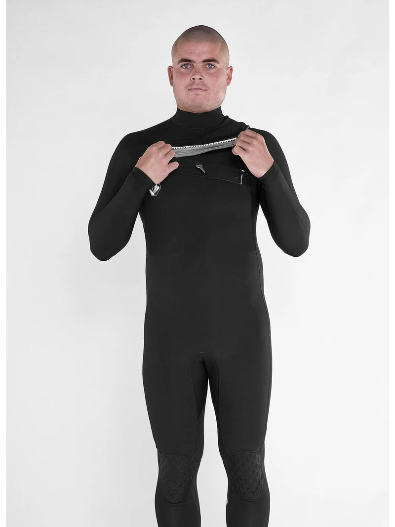 Load image into Gallery viewer, Volcom Men&#39;s Modulator 4/3mm Chest Zip Wetsuit Black A9532204_BLK
