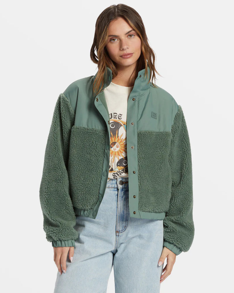 Load image into Gallery viewer, Billabong Women&#39;s Lost Trails Jacket Treehuger ABJFT00455_GPL0
