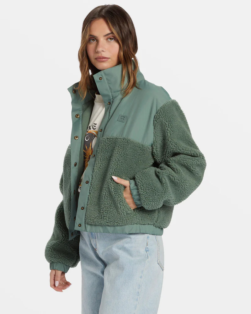 Load image into Gallery viewer, Billabong Women&#39;s Lost Trails Jacket Treehuger ABJFT00455_GPL0
