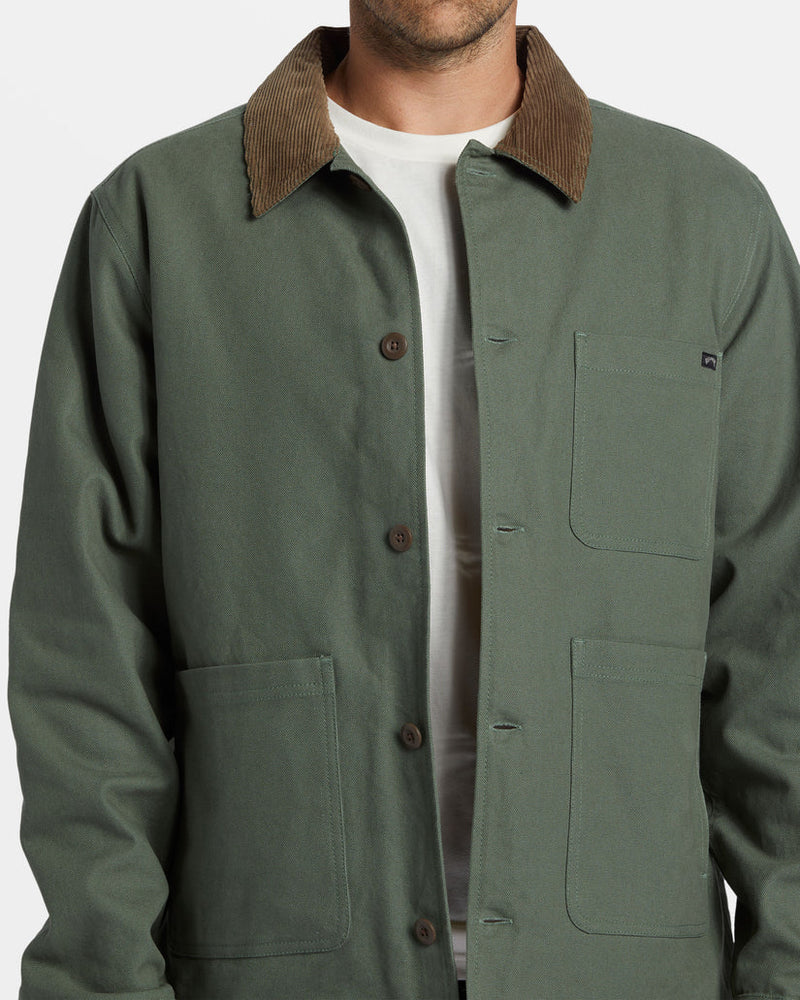 Load image into Gallery viewer, Billabong Men&#39;s Chore Sherpa Jacket Hunter ABYJK00202_GPL0
