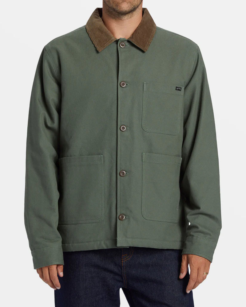 Load image into Gallery viewer, Billabong Men&#39;s Chore Sherpa Jacket Hunter ABYJK00202_GPL0
