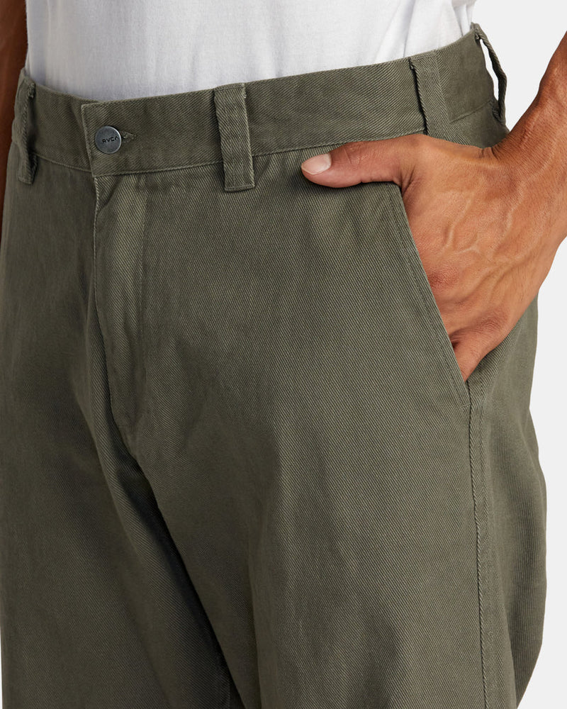 Load image into Gallery viewer, RVCA Men&#39;s Americana Chino Pants Olive AVYNP00227-OLV
