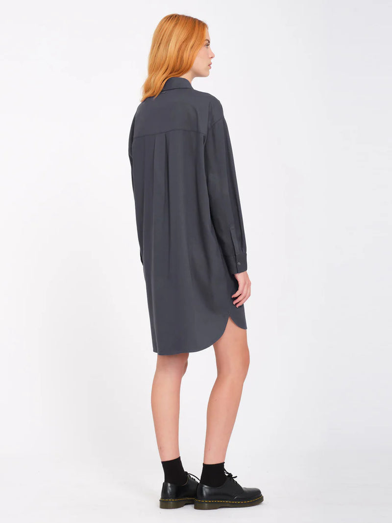 Load image into Gallery viewer, Volcom Women&#39;s Sheart Dress Heather Black B1332412_HBK
