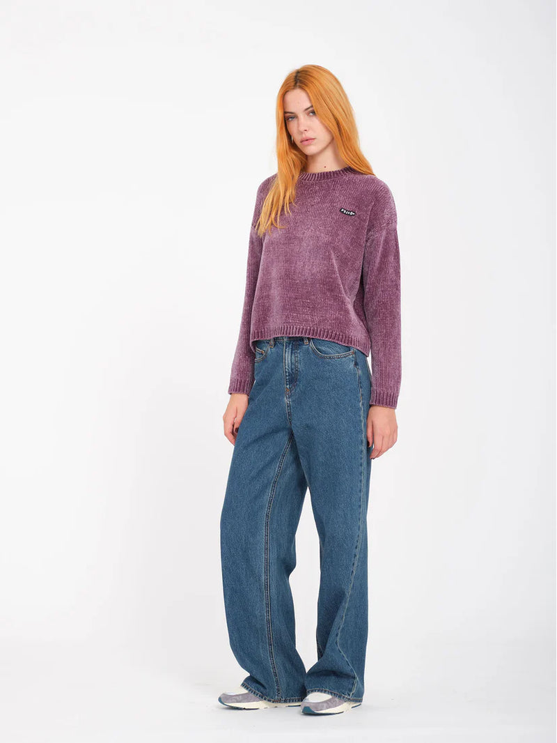 Load image into Gallery viewer, Volcom Women&#39;s Stoned High Rise Jeans Indigo Ridge Wash B1932400_IRW
