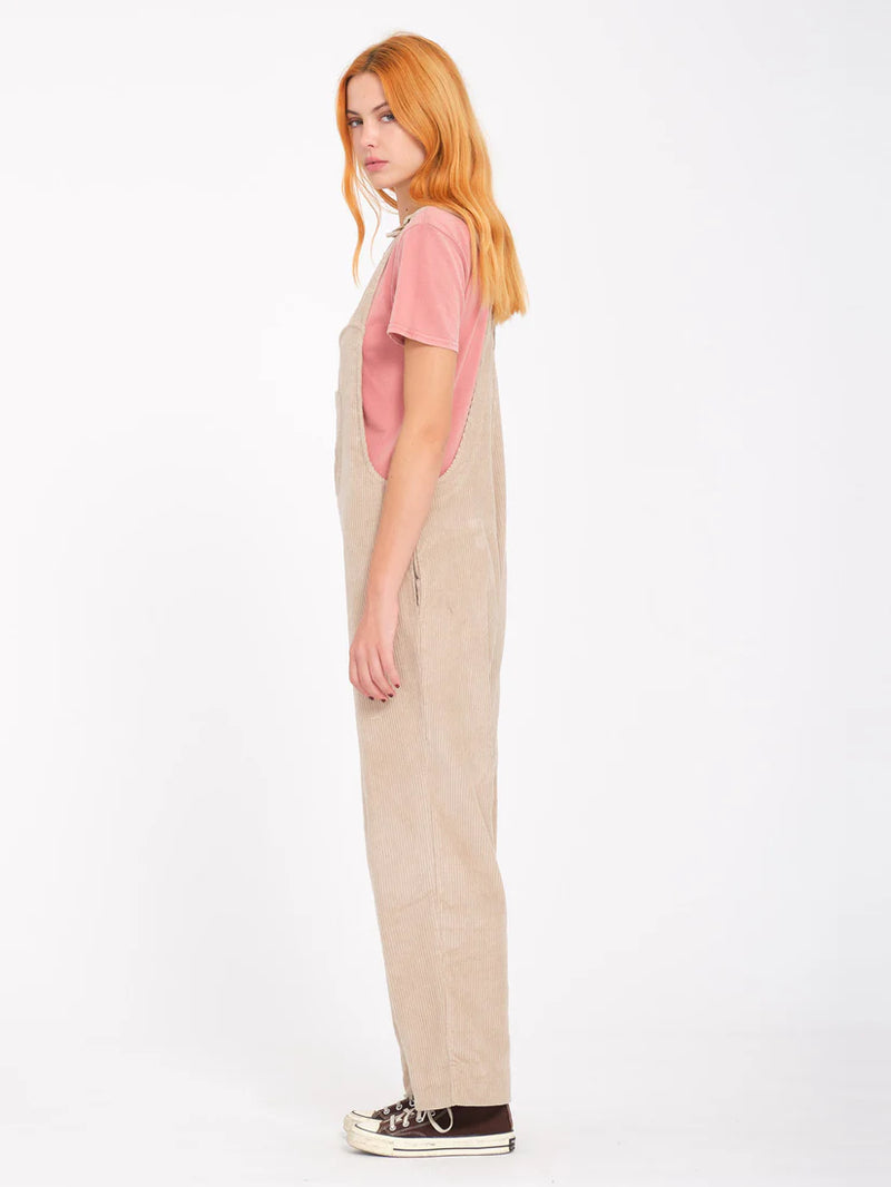 Load image into Gallery viewer, Volcom Women&#39;s Stone Street Overall Light Khaki B2832302_LKH
