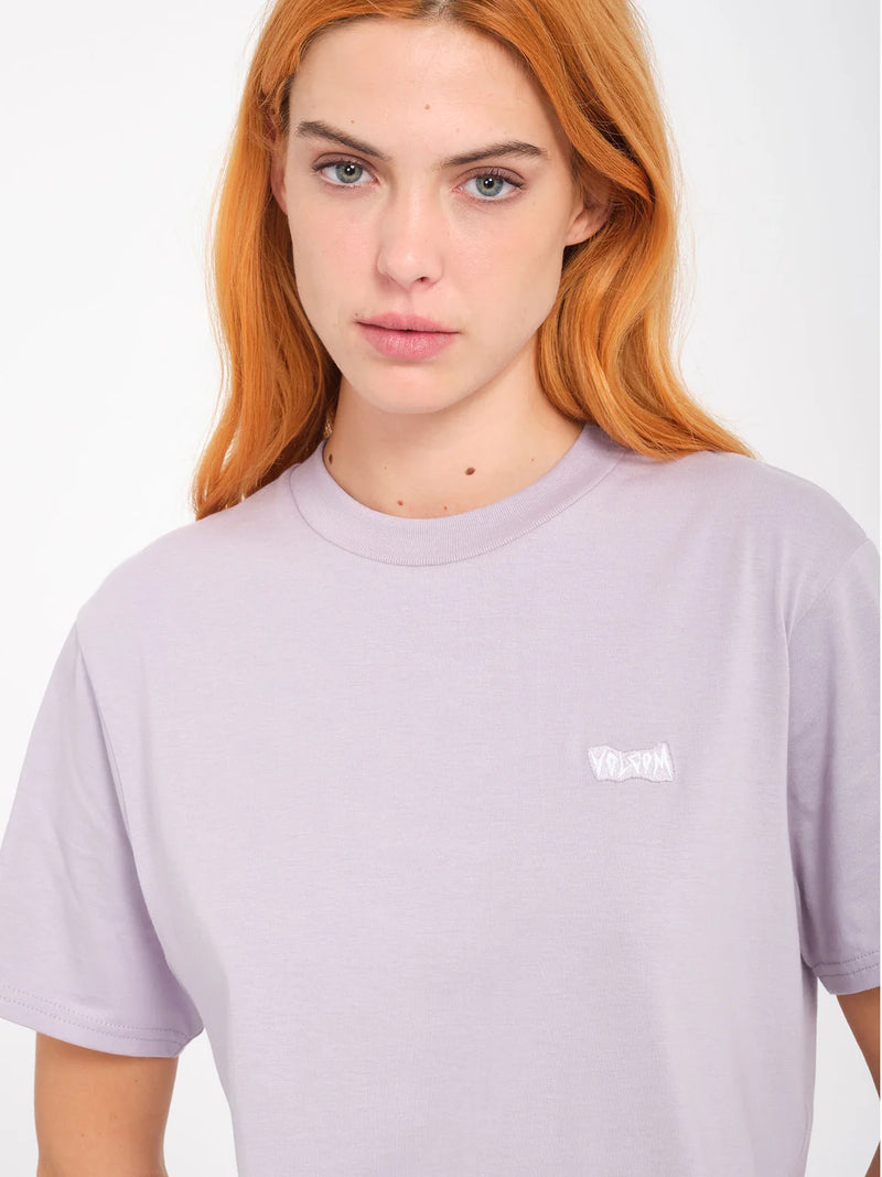 Load image into Gallery viewer, Volcom Women&#39;s Spikstone T-Shirt Light Purple B3532409_LPU
