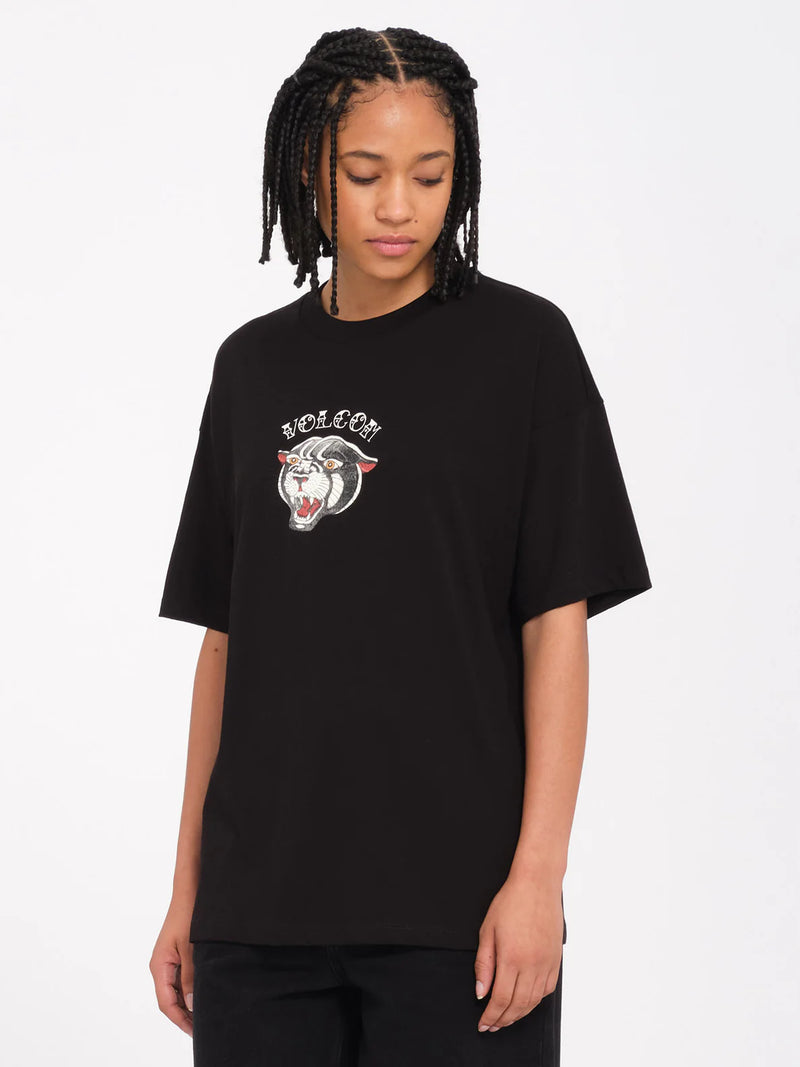 Load image into Gallery viewer, Volcom Women&#39;s Ride The T-Shirt Black B3532413_BLK
