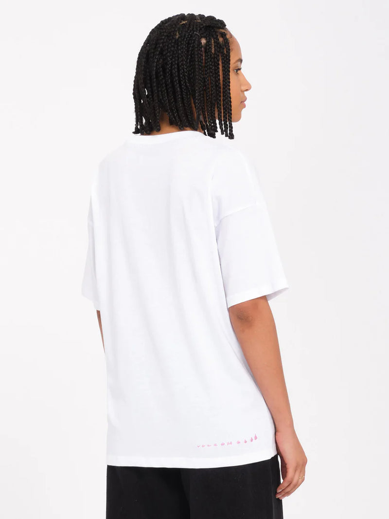 Load image into Gallery viewer, Volcom Women&#39;s Ride The T-Shirt White B3532413_WHT
