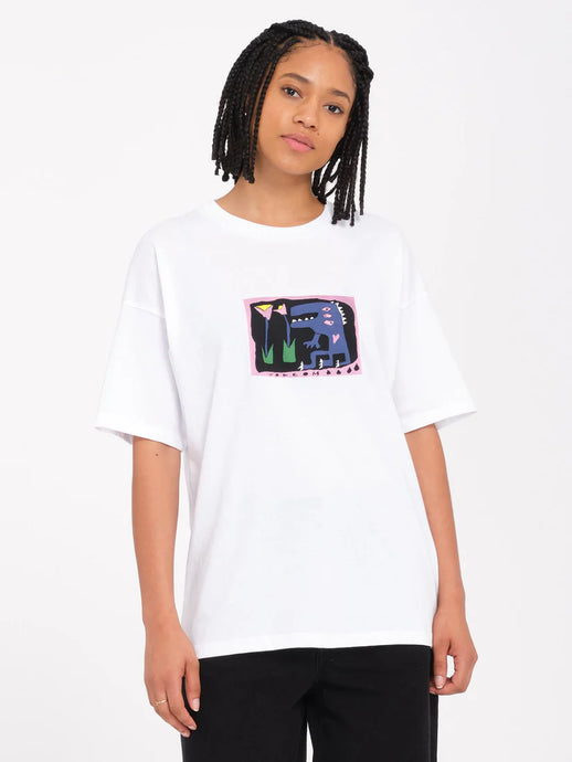 Volcom Women's Ride The T-Shirt White B3532413_WHT