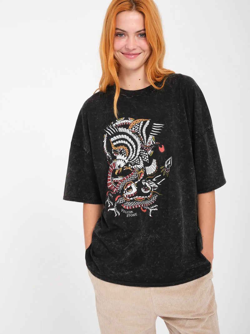 Load image into Gallery viewer, Volcom Women&#39;s Voltrip T-Shirt Black B3532414_BLK
