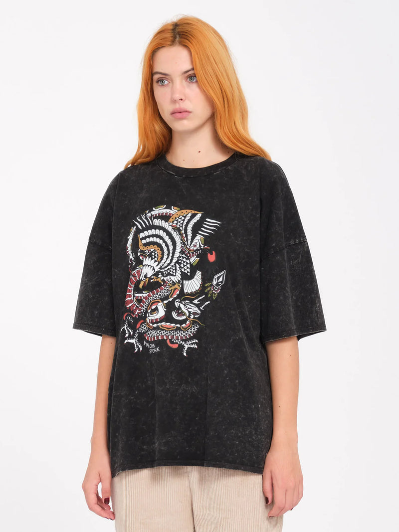 Load image into Gallery viewer, Volcom Women&#39;s Voltrip T-Shirt Black B3532414_BLK
