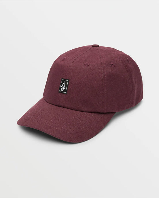 Volcom Men's Ramp Stone Adjustable Hat Merlot D5542302_MER