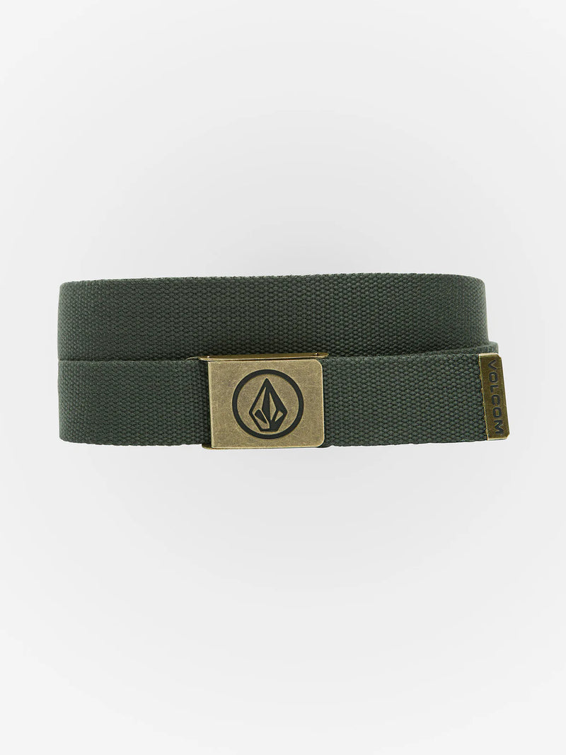 Load image into Gallery viewer, Volcom Men&#39;s Circle Web Belt Dark Forest D5932102-DKF
