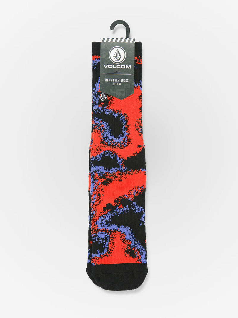 Load image into Gallery viewer, Volcom Men&#39;s Stoney Shred Socks Bright Red D6322401_BRE
