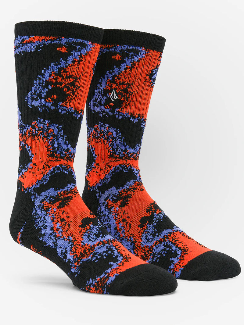 Load image into Gallery viewer, Volcom Men&#39;s Stoney Shred Socks Bright Red D6322401_BRE
