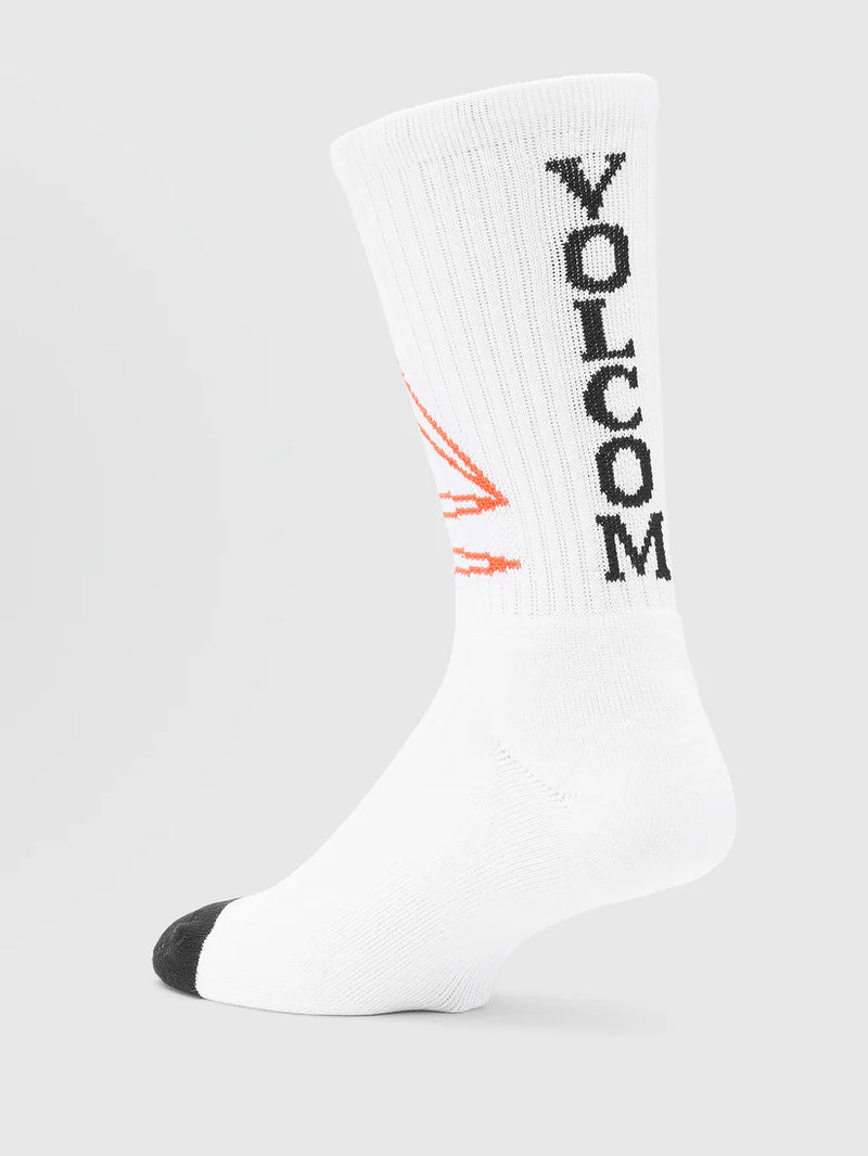 Load image into Gallery viewer, Volcom Men&#39;s Skate Vitals Remy S Socks Off White D6362400_OFW
