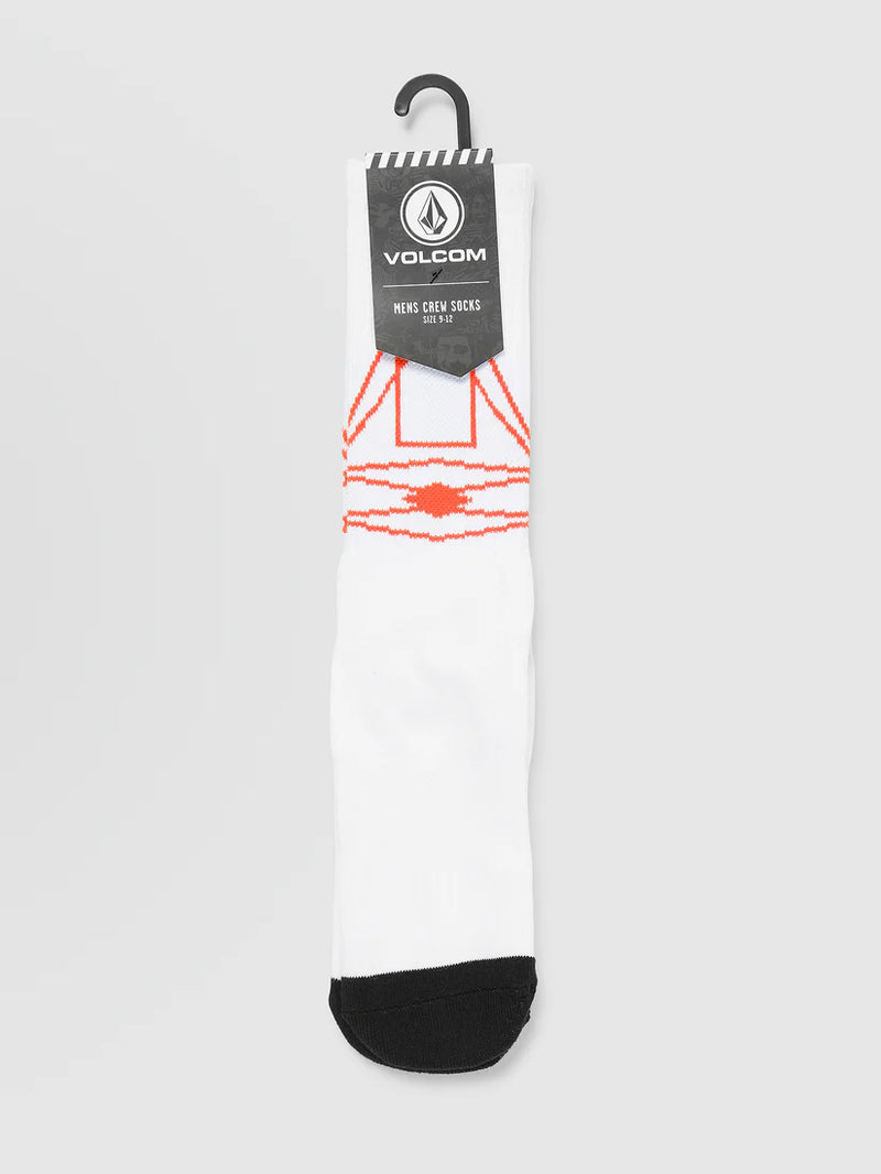 Load image into Gallery viewer, Volcom Men&#39;s Skate Vitals Remy S Socks Off White D6362400_OFW
