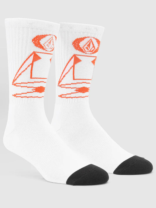 Volcom Men's Skate Vitals Remy S Socks Off White D6362400_OFW