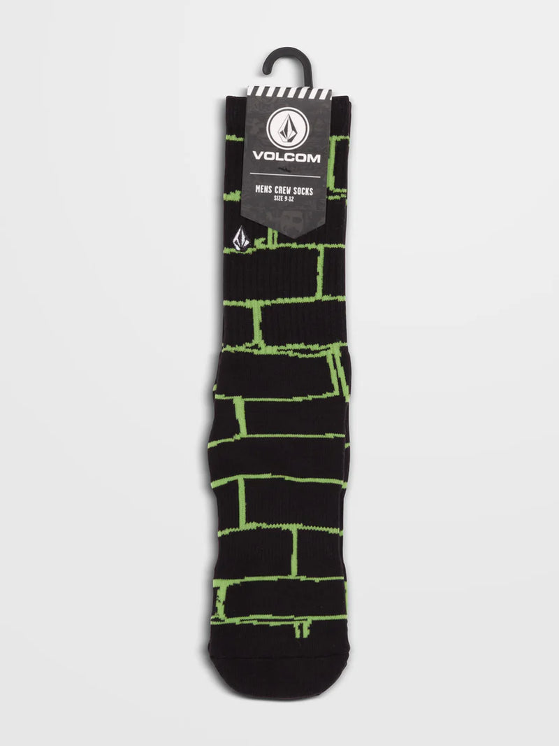 Load image into Gallery viewer, Volcom Men&#39;s Bricker Socks Black D6332404_BLK
