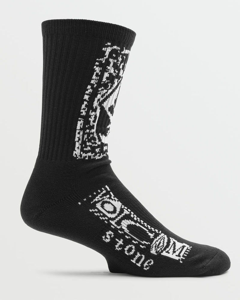 Load image into Gallery viewer, Volcom Men&#39;s Dental Socks Black D6342401_BLK
