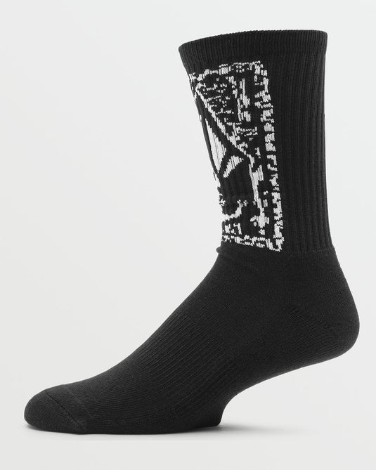 Volcom Men's Dental Socks Black D6342401_BLK