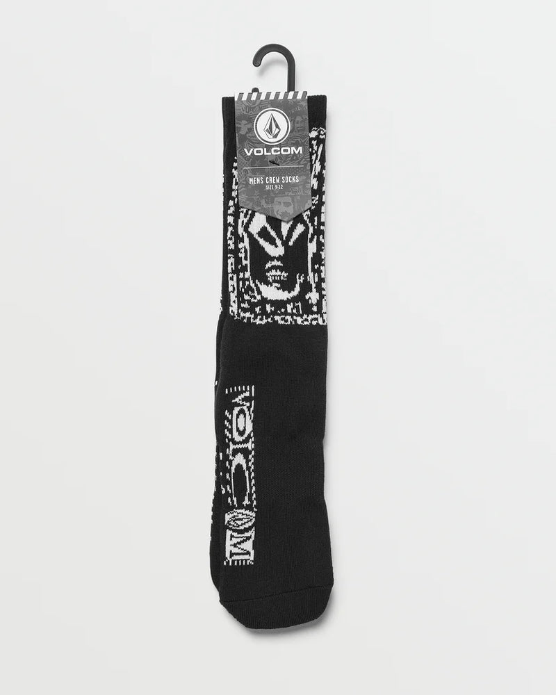 Load image into Gallery viewer, Volcom Men&#39;s Dental Socks Black D6342401_BLK
