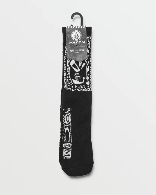 Volcom Men's Dental Socks Black D6342401_BLK