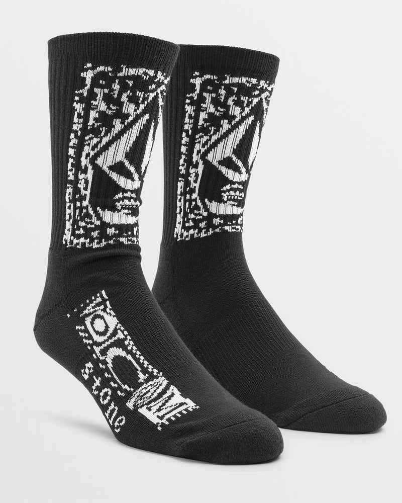 Load image into Gallery viewer, Volcom Men&#39;s Dental Socks Black D6342401_BLK
