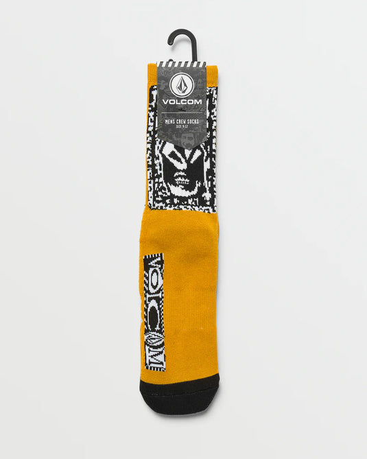 Volcom Men's Dental Socks Old Gold D6342401_OGD