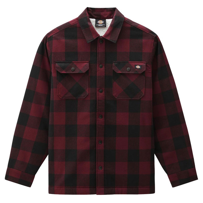 Load image into Gallery viewer, Dickies Lined Sacramento Shirt Maroon DK0A4XGRMR01
