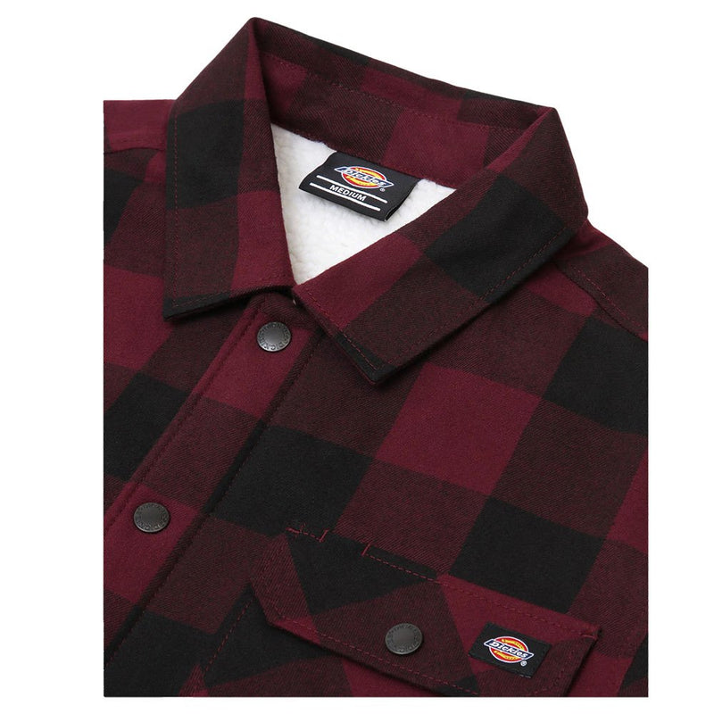 Load image into Gallery viewer, Dickies Lined Sacramento Shirt Maroon DK0A4XGRMR01
