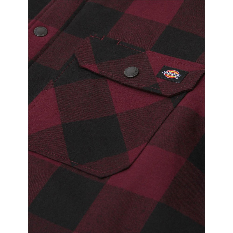 Load image into Gallery viewer, Dickies Lined Sacramento Shirt Maroon DK0A4XGRMR01
