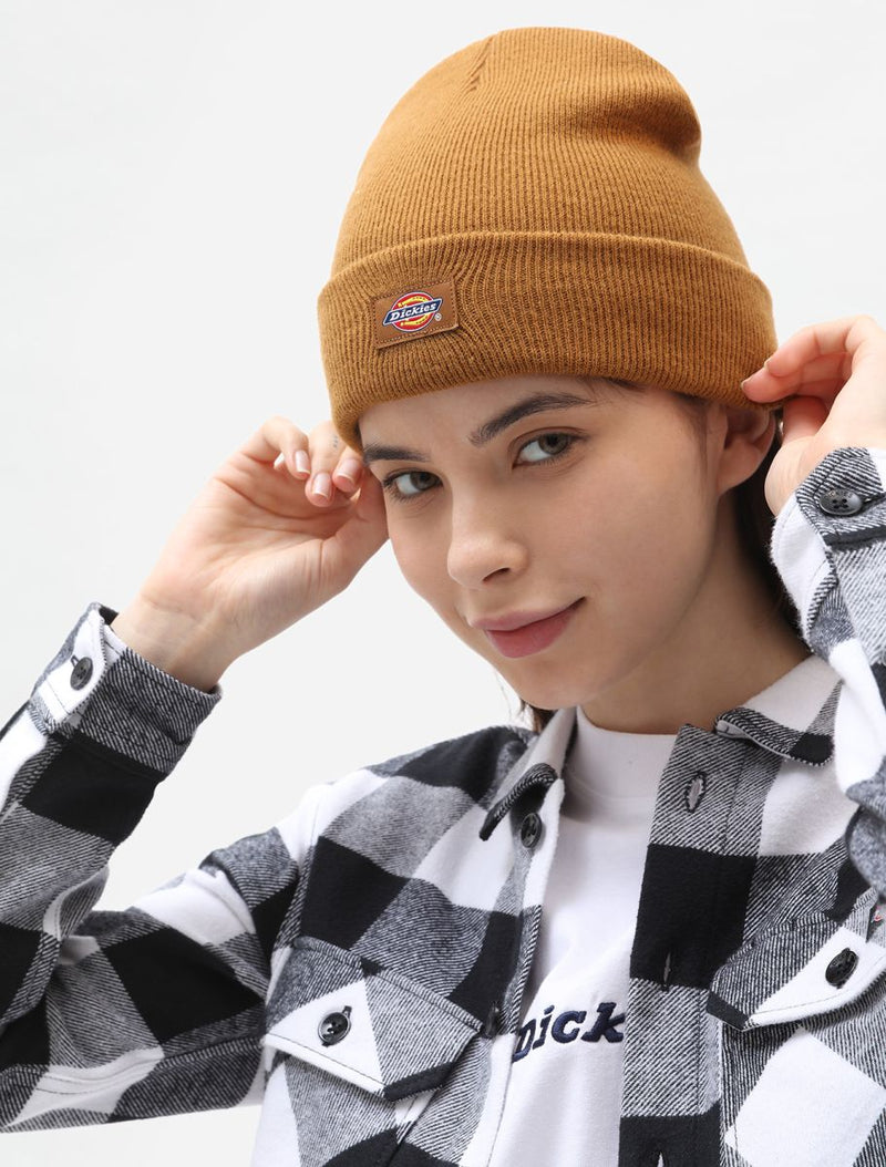 Load image into Gallery viewer, Dickies Unisex Gibsland Beanie Hat Brown Duck DK0A4X7KBD01
