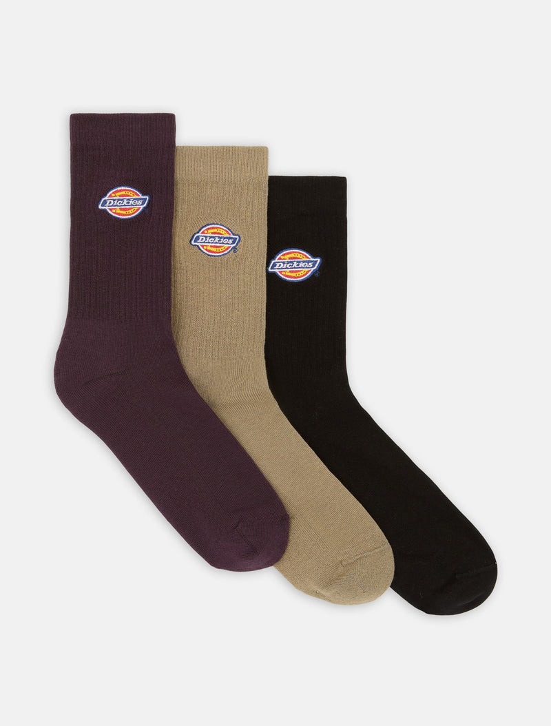 Load image into Gallery viewer, Dickies Unisex Valley Grove Socks Plum DK0A4X82J561
