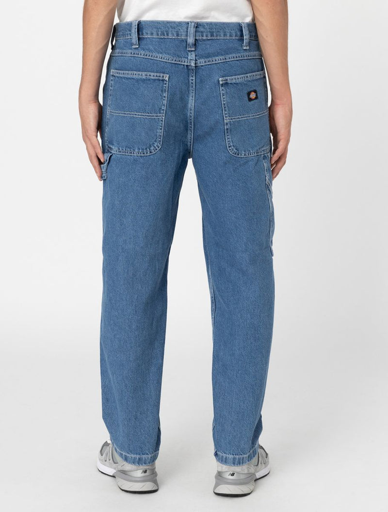 Load image into Gallery viewer, Dickies Men&#39;s Garyville Denim Pants Classic Blue DK0A4XECCLB1
