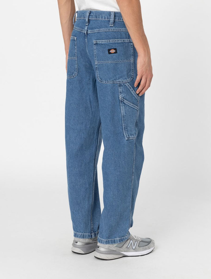 Load image into Gallery viewer, Dickies Men&#39;s Garyville Denim Pants Classic Blue DK0A4XECCLB1
